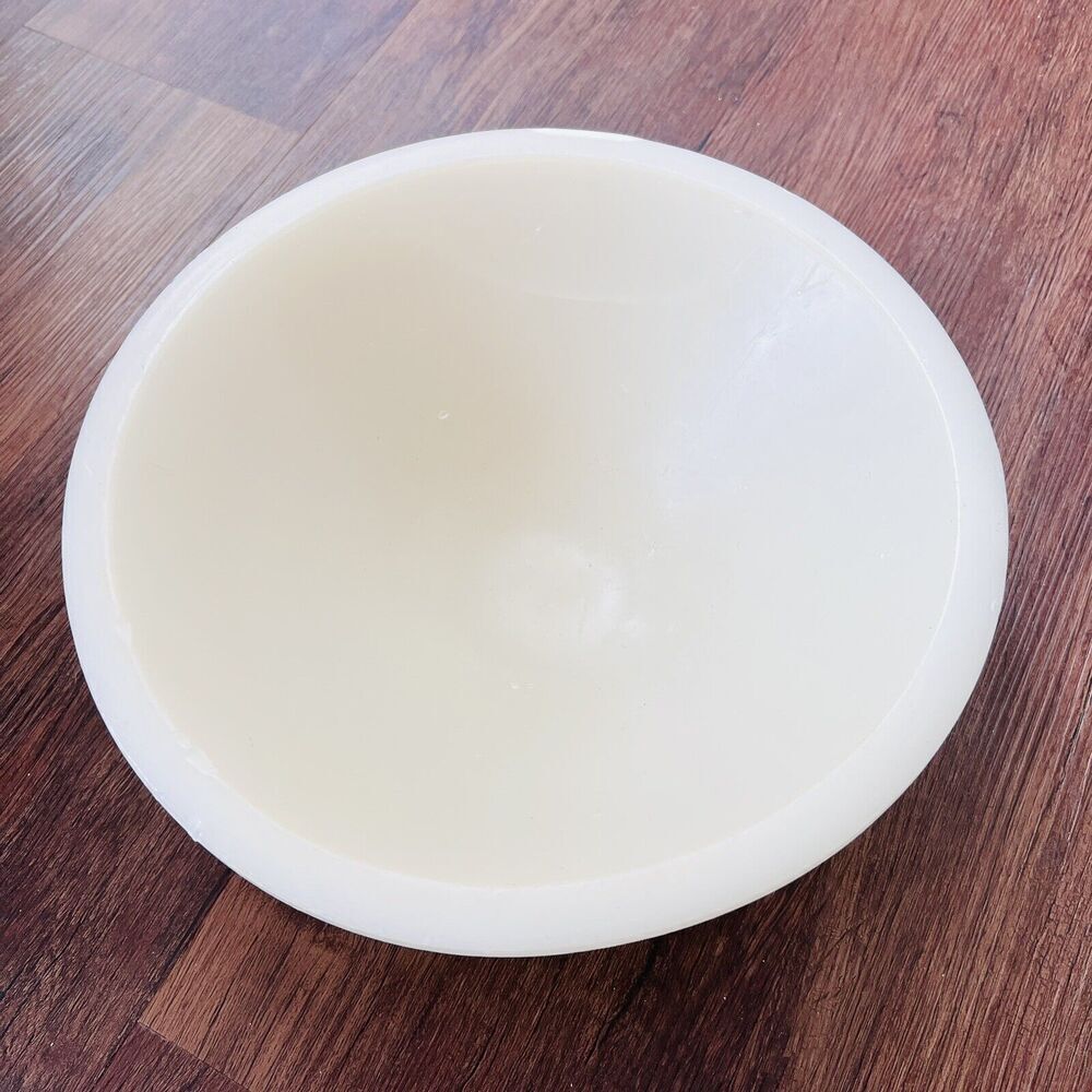 Elegant Wax Artisan Made Cream Decorative Bowl
